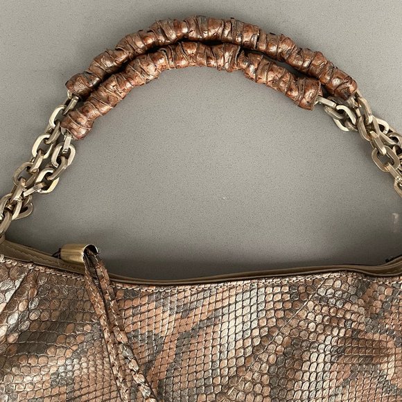 Jimmy Choo python leather handbag. - Picture 5 of 7